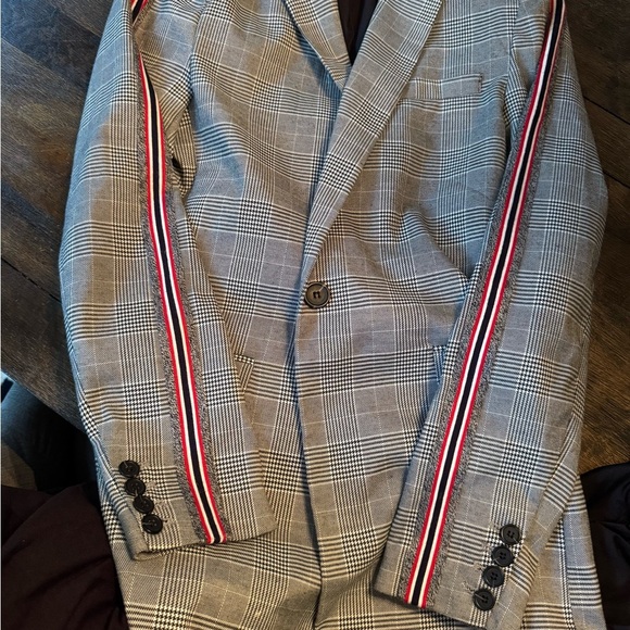 Coco + Jameson houndstooth stripes sleeves blazer size small - Picture 4 of 5